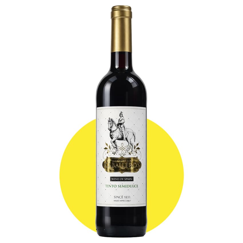 Вино "Masia De Los Caballeros Tinto Semidulce" червоне напівсолодке 0,75л 11%