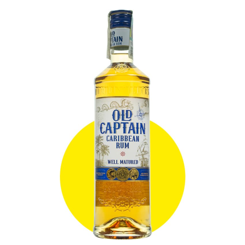 Ром "Old Captain Caribbean Rum Brown" 0,7л 37,5%