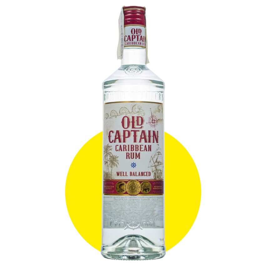 Ром "Old Captain Caribbean Rum White" 0,7л 37,5%