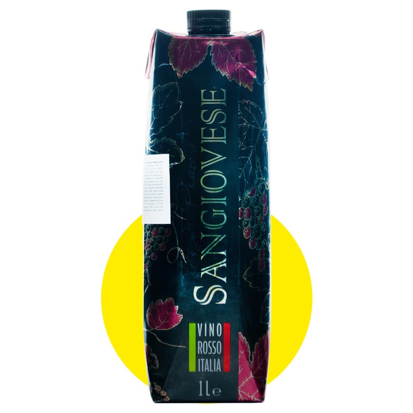 Вино "Piacere Sangiovese" червоне сухе 1л 11%