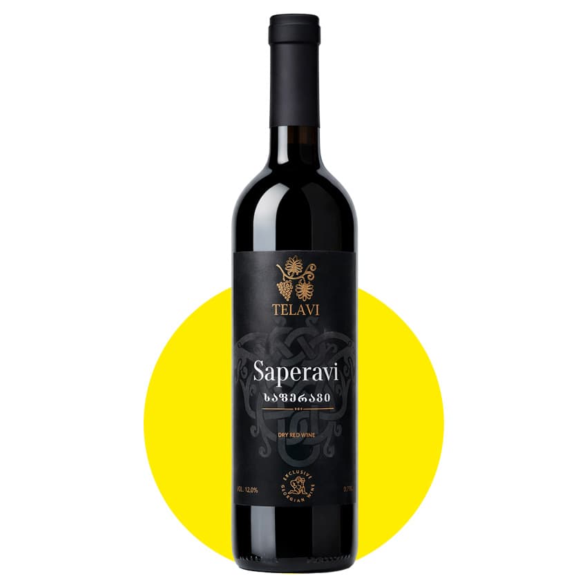 Вино "Saperavi" червоне сухе 0,75л 12%