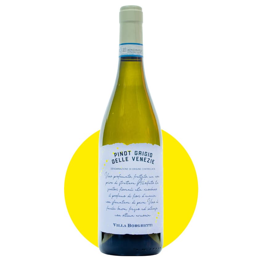 Вино "Villa Borghetti Pinot Grigio" біле сухе 0,75л 12%