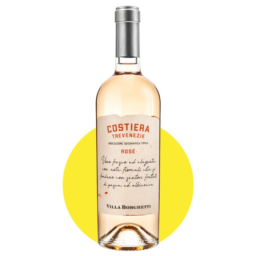 Вино "Costiera Rose Trevenezie" рожеве сухе 0,75л 12,5%