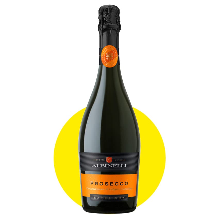 Вино ігристе "Albinelli Prosecco Extra Dry Millesimato" біле сухе 0,75л 11%