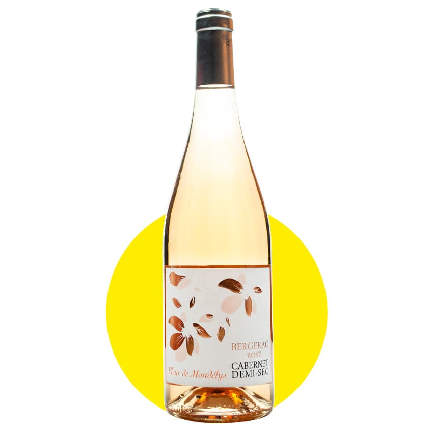 Вино "Fleur de Mondelys Rose" рожеве напівсухе 0,75л 12%