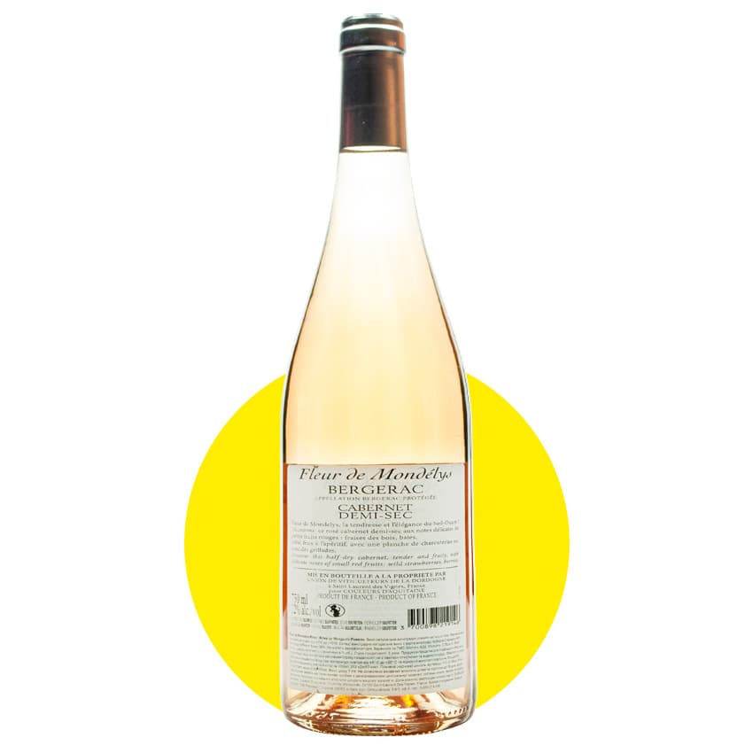 Вино "Fleur de Mondelys Rose" рожеве напівсухе 0,75л 12%