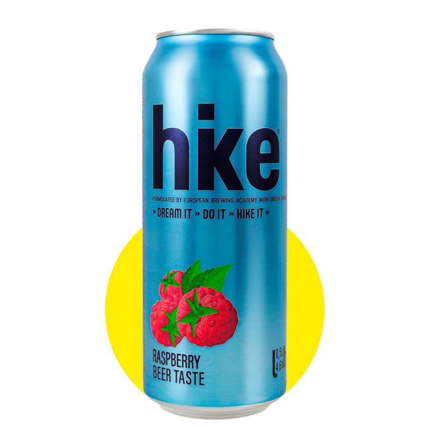Пиво спеціальне "Hike Raspberry" 0,5л 4,6% ж/б