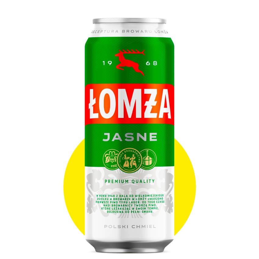 Пиво "Lomza Export" світле 0,5л 5,7% ж/б
