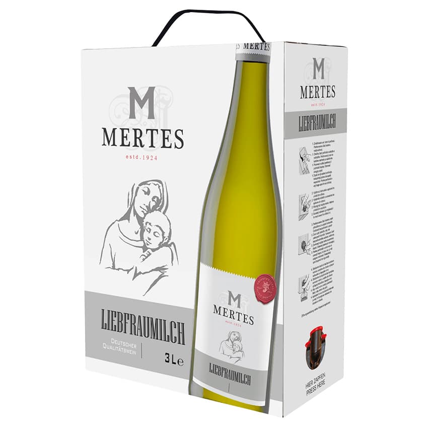 Вино "Peter Mertes Liebfraumilch" біле напівсолодке 3л 9,5%
