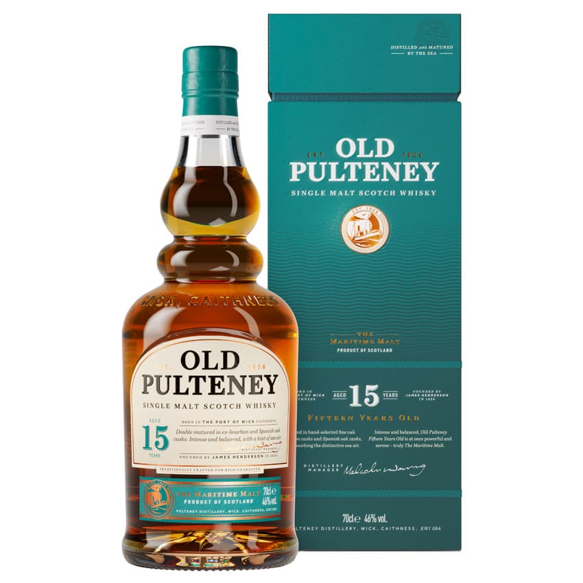 Віскі "Old Pulteney" 15 років (коробка) 0,7л 46%