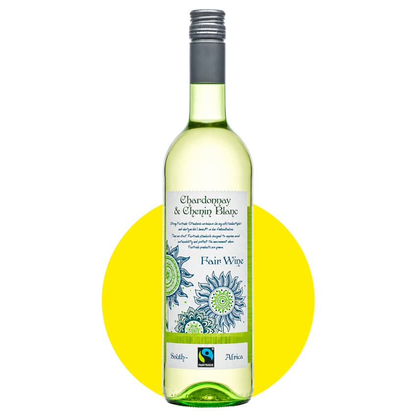 Вино "Fair Wine Chardonnay-Chenin Blanc" біле сухе 0,75л 12,5%