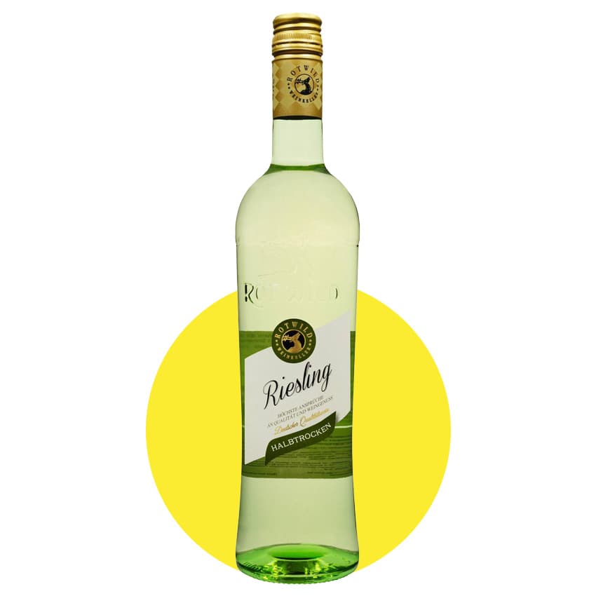 Вино "Riesling Qba Halbtrocken" біле напівсухе 0,75л 10,5%