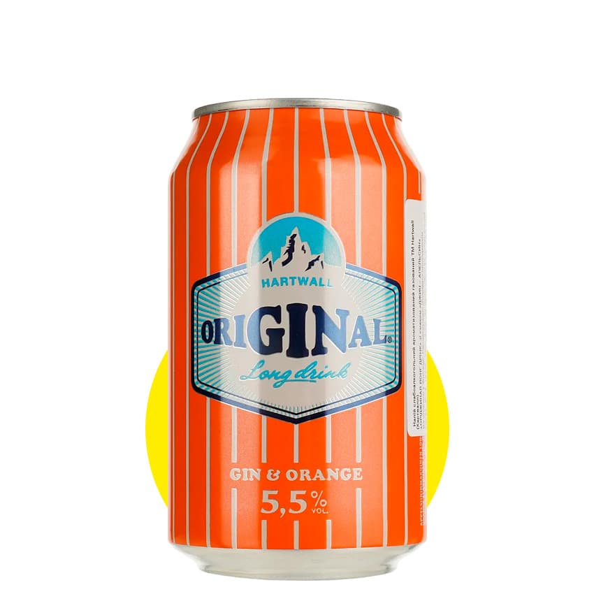 Напій с/а "Original Long Drink Gin Orange" 0,33л 5,5% з/б