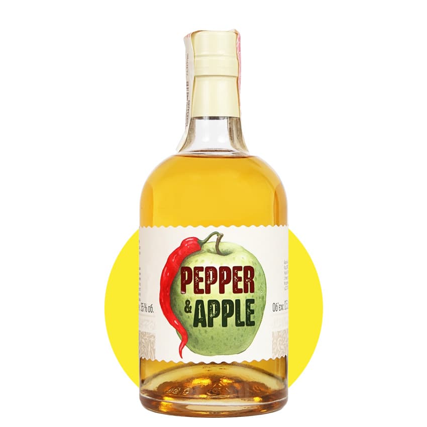 Напій спиртний "Pepper & Apple" перець і яблуко 0,5л 35%