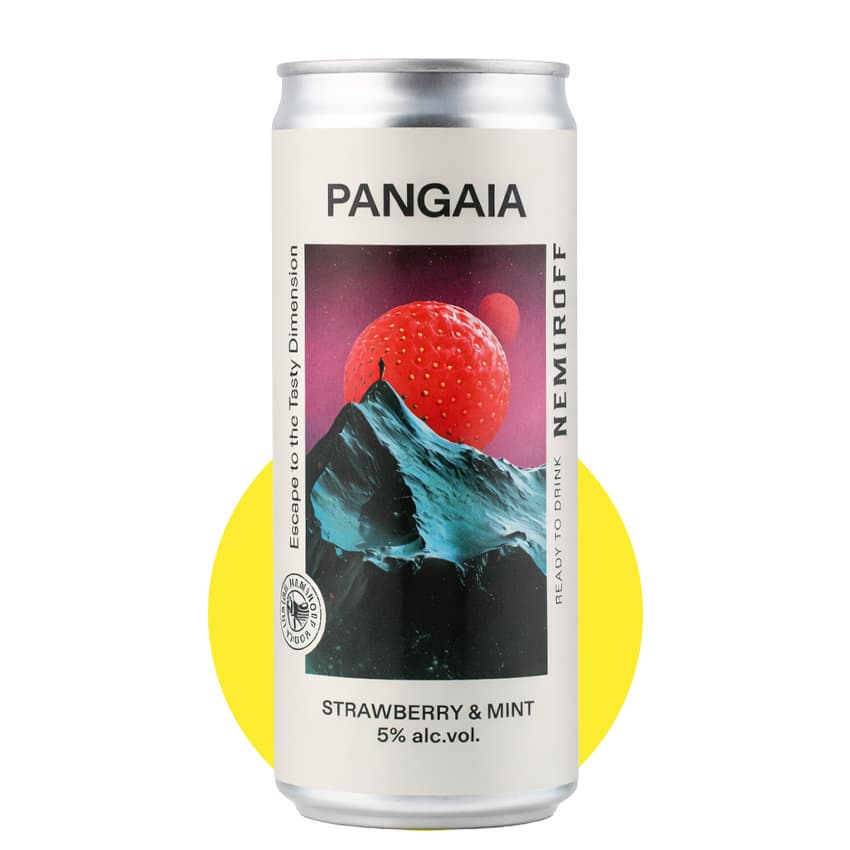 Напій с/а "Pangaia" Strawberry Mint 0,33л 5% з/б