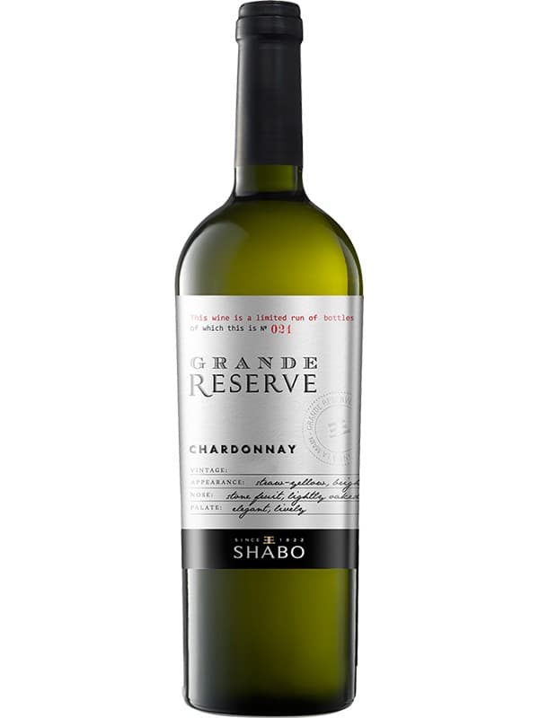 Вино Шардоне, Гран Резерв / Chardonnay, Grand Reserve, Shabo, біле сухе 0.75л
