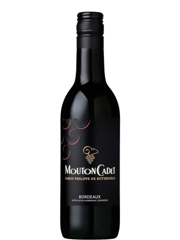 Вино Бордо Руж, Мутон Каде / Bordeaux Rouge, Mouton Cadet, червоне сухе 0.187л