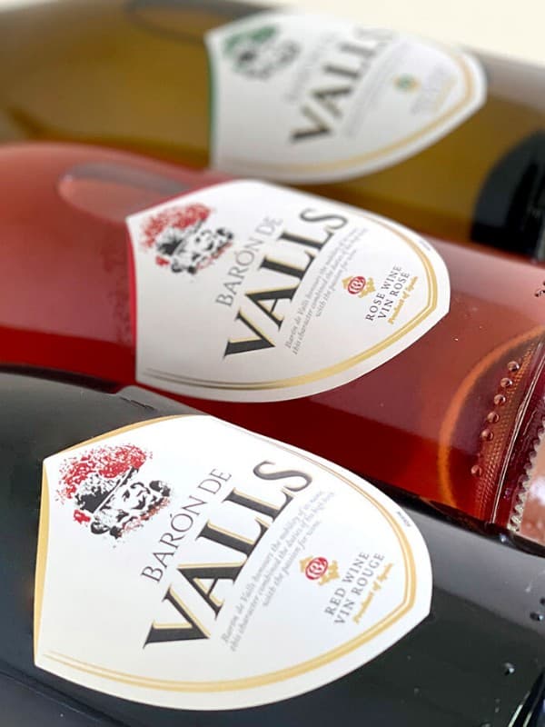 Вино Барон де Вальс, Він Блан / Baron de Valls, Vin Blanc, Vicente Gandia, біле напівсухе 0.75л