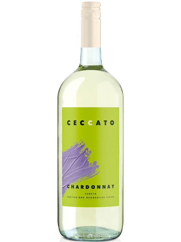 Вино Чеккато, Шардоне / Ceccato, Chardonnay, Cantine Riondo, біле сухе 1.5л