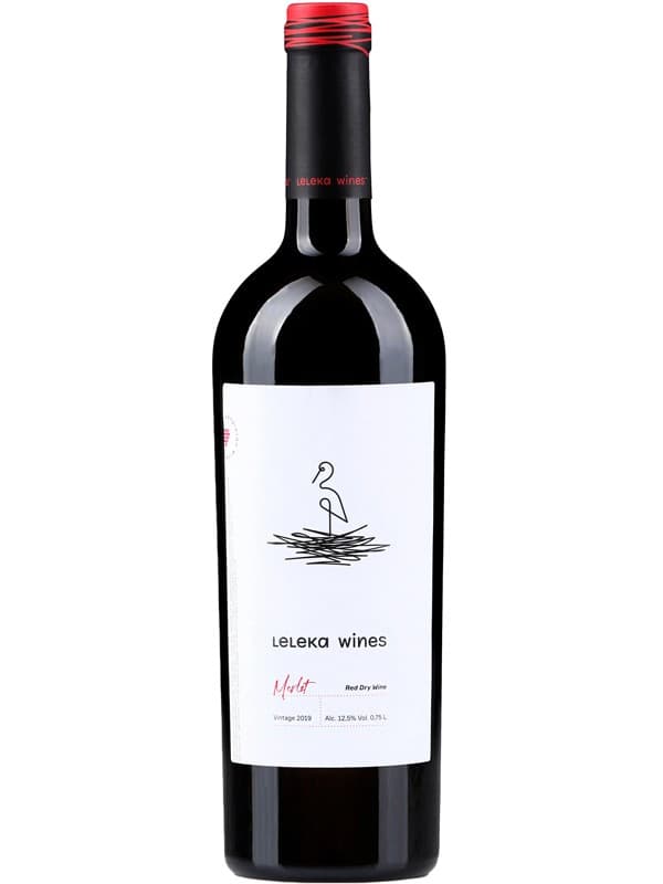 Вино Мерло / Merlot, Leleka Wines, червоне сухе 0.75л