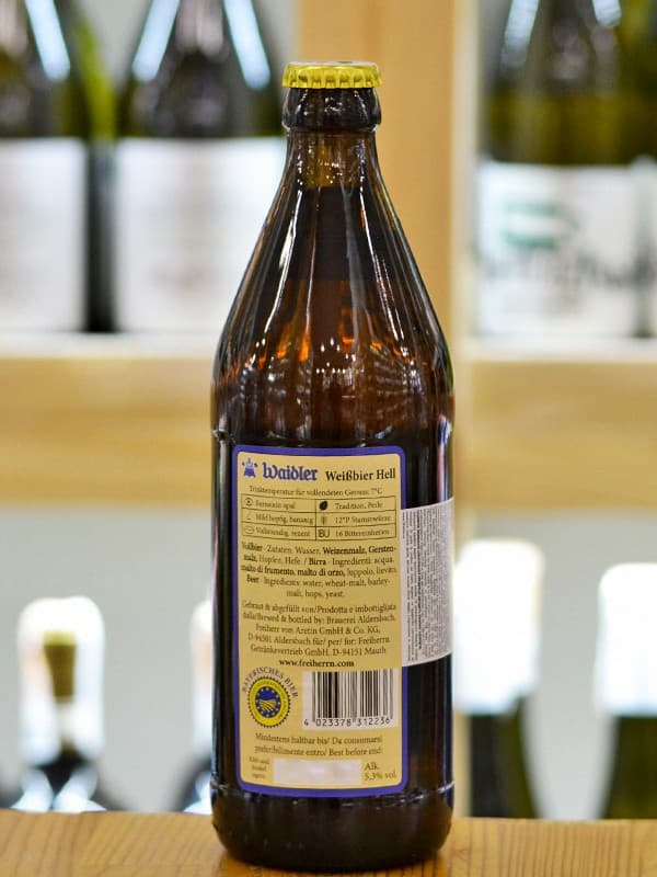 Пиво Вайдлер Вайсбір, Альдерсбах / Waidler Weissbier, Aldersbach, 5.2%, 0.5л
