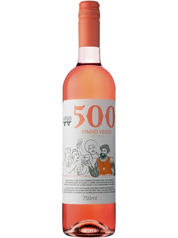 Вино Виньо Верде 500 / Vinho Verde 500, Adega Ponte da Barca, рожеве напівсухе 0.75л