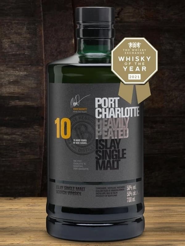 Віскі Порт Шарлотт / Port Charlotte, Bruichladdich, 10 років, 50%, 0.7л