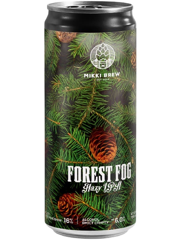 Пиво Форест Фог, Міккі Брю / Forest Fog, Mikki Brew, Volynski Browar, з/б, 6%, 0.33л