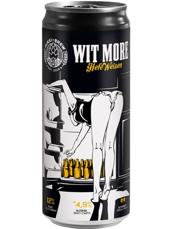 Пиво Віт Мо, Міккі Брю / Wit More, Mikki Brew, Volynski Browar, з/б, 4.9%, 0.33л