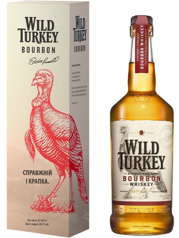 Бурбон 81, Уайлд Тьокі / 81, Wild Turkey, 40.5%, 0.7л, в коробці