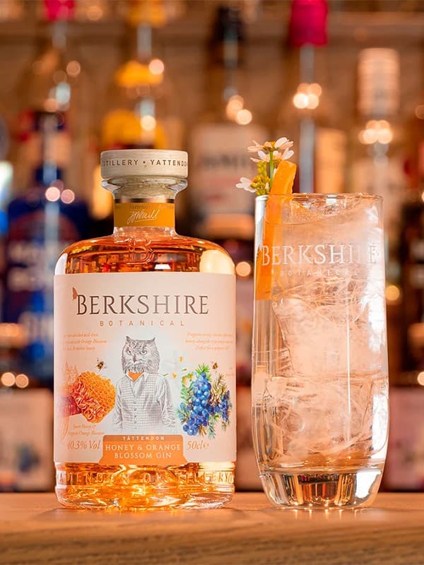 Джин Беркшир, Мед та Квітка Апельсину / Berkshire, Honey & Orange Blossom, 40.3%, 0.5л