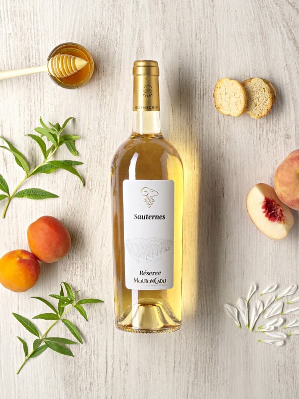 Вино Резерв Сотерн, Мутон Каде / Reserve Sauternes, Mouton Cadet, біле солодке 0.75л