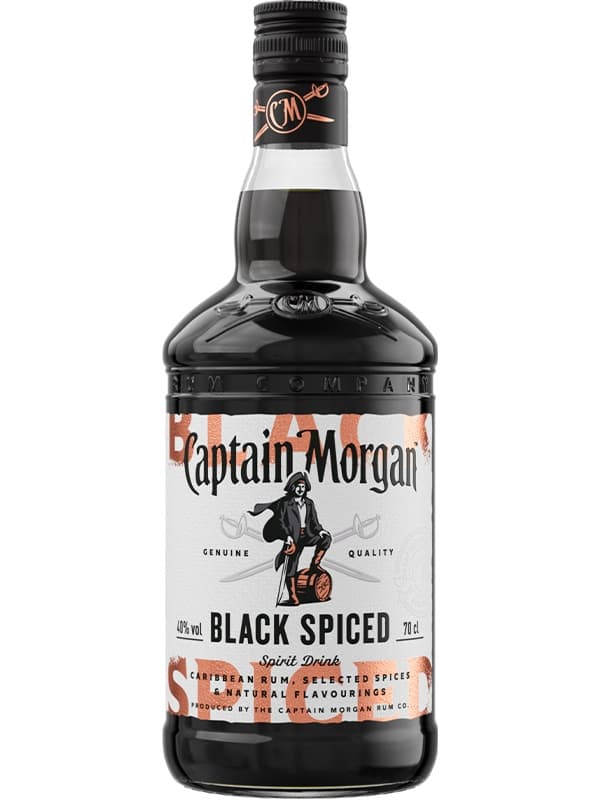 Ромовий напій Капітан Морган, Блек Спайсд / Captain Morgan, Black Spiced, 40%, 0.7л
