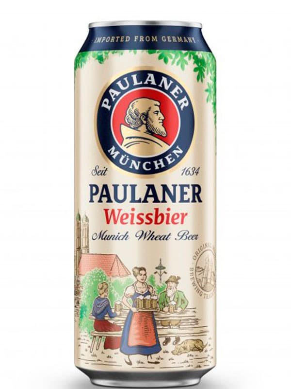 Пиво Пауланер, Хефе-Вайсбір Натуртрюб / Paulaner, Hefe-Weissbier Naturtrub, 5.5%, 0.5л