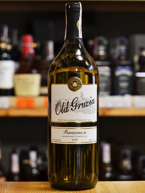 Вино Ркацителі, Old Gruzia, біле сухе 1.5л