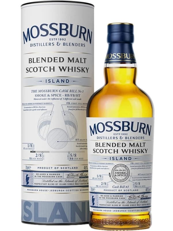 Віскі Моссберн Айленд / Mossburn Island, 46%, 0.7л, у тубусі