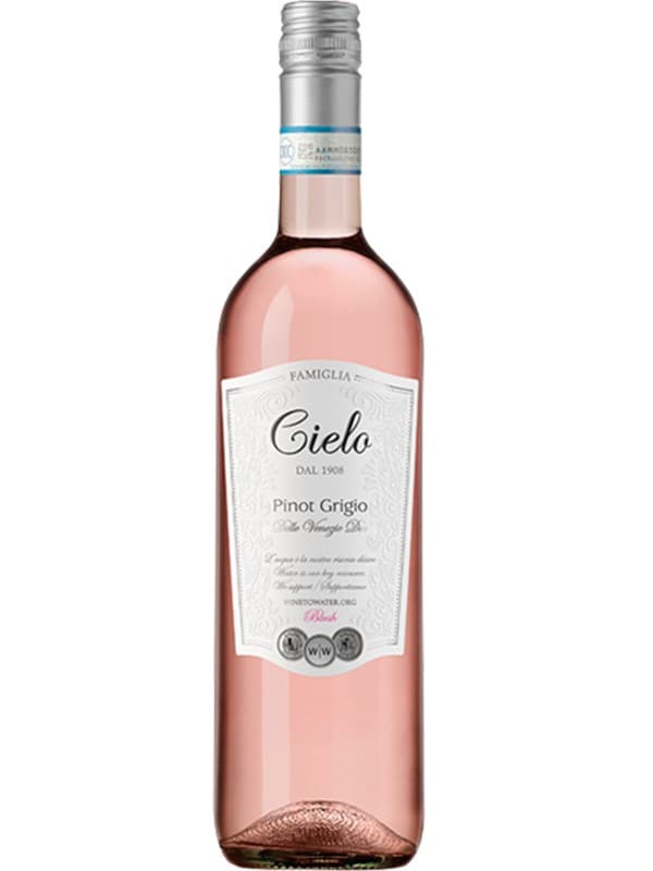 Вино Піно Гріджио Блаш / Pinot Grigio Blush, Cielo e Terra, рожеве напівсухе 0.75л