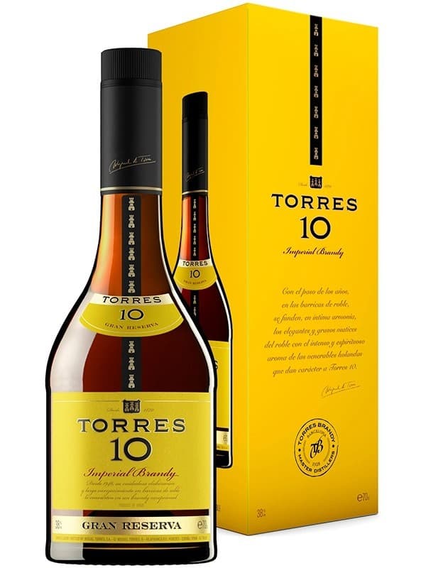 Бренді Торрес Резерва / Torres Reserva, 10 років, 38% 0.7л в коробці