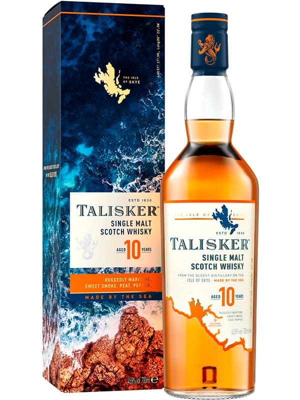 Віскі Таліскер / Talisker, 10 років, 45.8%, 0.7л, в коробці