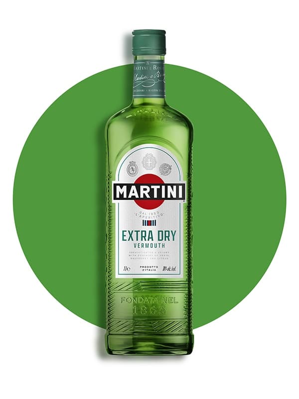 Вермут Мартіні, Екстра Драй / Martini, Extra Dry, біле сухе 1л