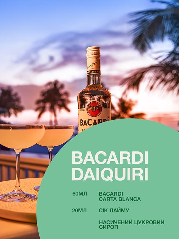 Ром Карта Бланка, Бакарді / Carta Blanca, Bacardi, 40%, 1л