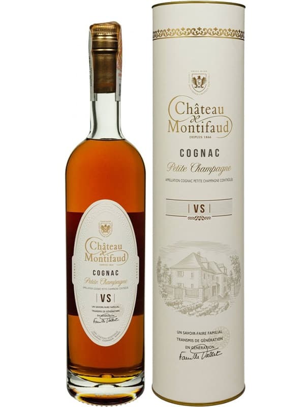 Коньяк Файн Пті Шампань / Fine Petite Champagne, Chateau de Montifaud, VS, 40%, 0.7л, в тубусі