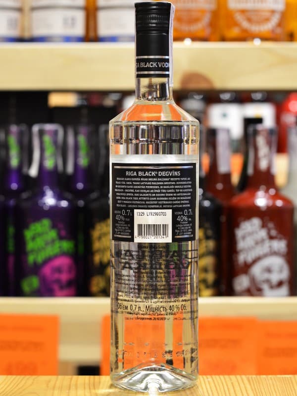 Горілка Рига Блек / Riga Black, 40%, 0.7л