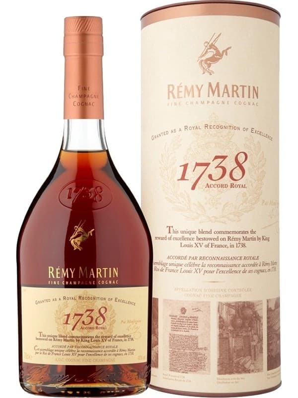 Коньяк Акорд Роял, Ремі Мартін / Accord Royal, Remy Martin, 1738, 40%, 0.7л