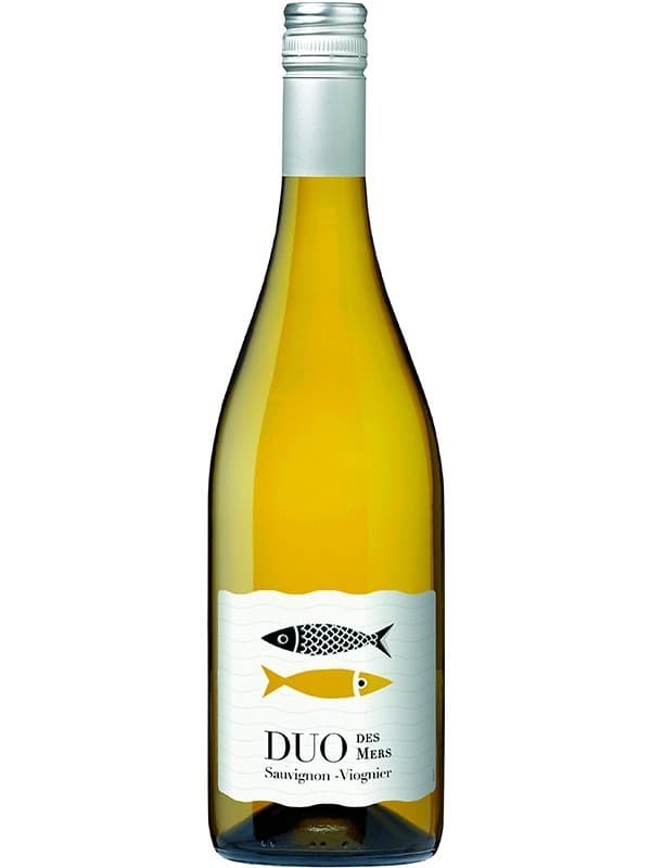 Вино Дуо де Мер, Совіньйон - Віонье / Duo des Mers, Sauvignon - Viognier, LGI Wines, біле сухе 0.75л