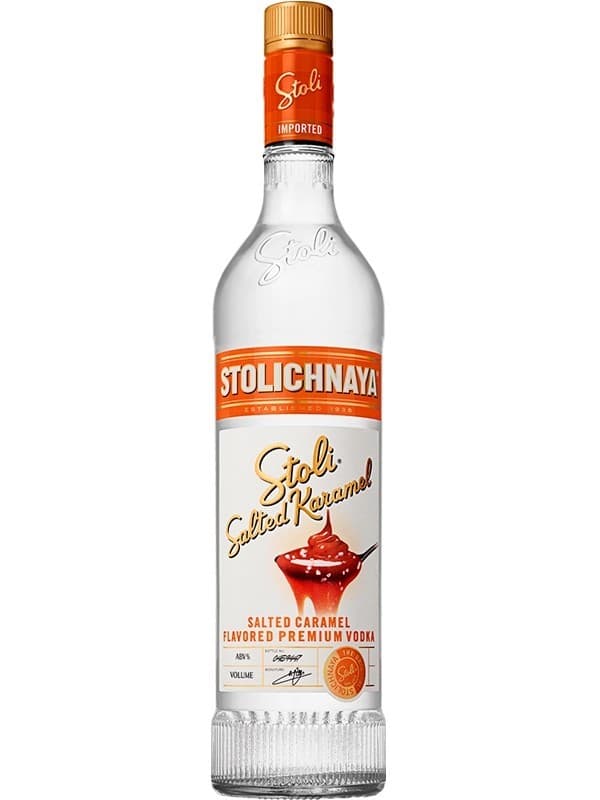 Горілка Столична, Солона карамель / Stolichnaya, Salted Karamel, 37.5%, 0.7л