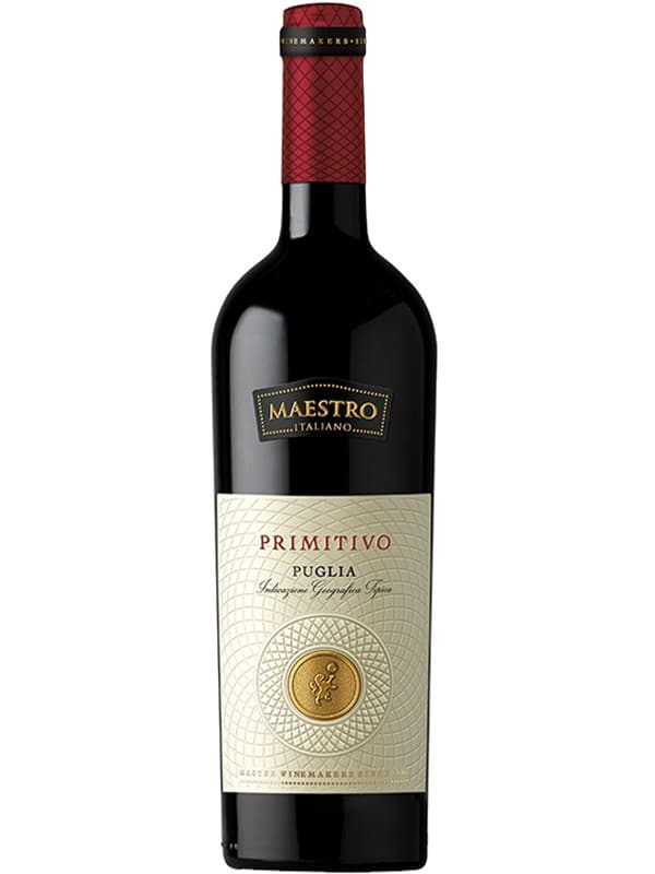 Вино Маестро, Примітиво / Maestro, Primitivo, Puglia IGT, Cielo e Terra, червоне сухе 0.75л