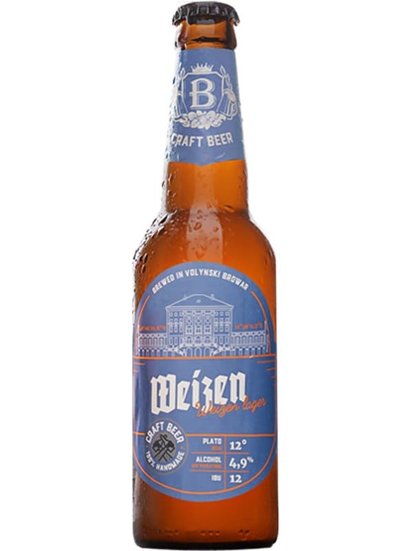 Пиво Вайцен, Волинський Бровар / Weizen, Volynski Browar, 4.9%, 0.35л