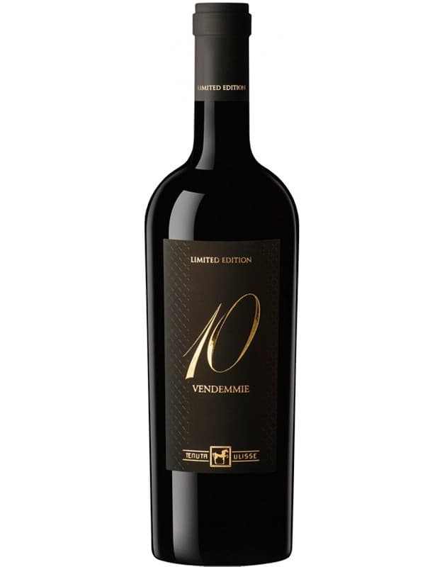 Вино 10 Вендемміє, Лімітед Едішн / 10 Vendemmie, Limited Edition, Tenuta Ulisse, червоне напівсухе 0.75л