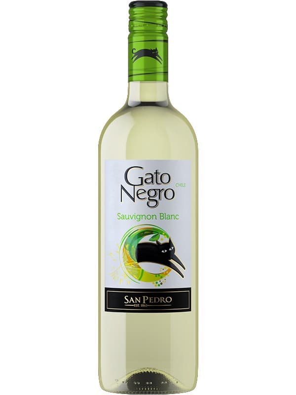 Вино Гато Негро, Совіньйон Блан / Gato Negro, Sauvignon Blanc, San Pedro, біле сухе 13% 0.75л